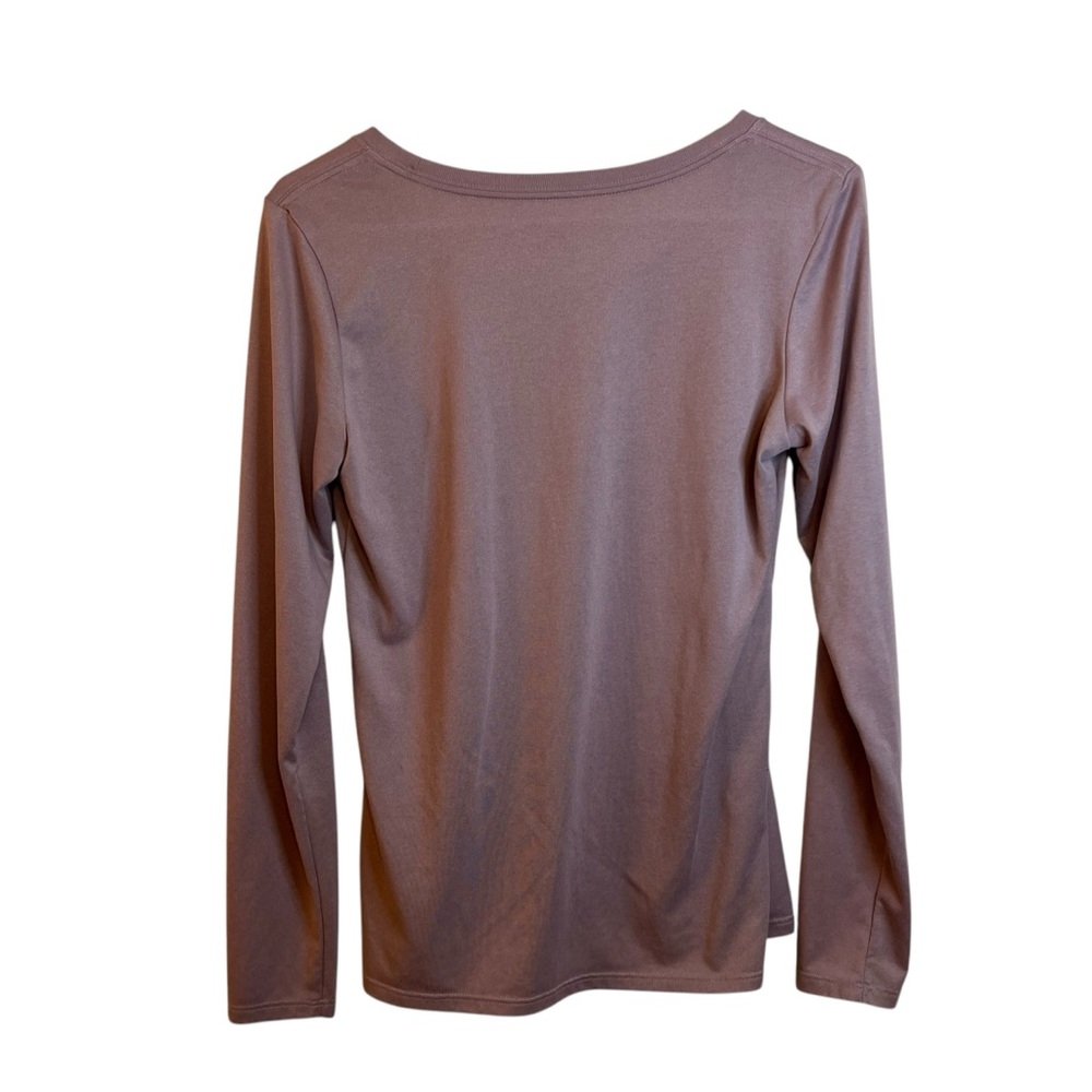 NWOT Women's Nike Mauve Dri-Fit Long Sleeve Running Athletic Layer Shirt, Medium - Picture 2 of 8